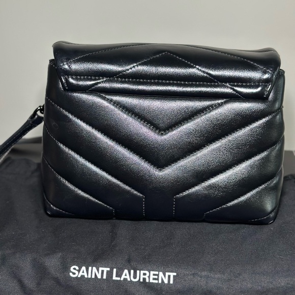 Saint Laurent Black Quilted Crossbody Bag - Picture 8 of 11